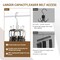 Belt Organizer for Closet, Heavy-Duty Rotating Belt Hanger Rack Holds up to 24 Belts, Hanging Space Saving Metal Belt Holder for Closet Storage, Silver